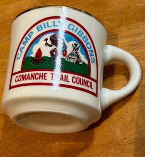 Vintage Boy Scout Coffee Mug Camp Billy Gibbons Texas