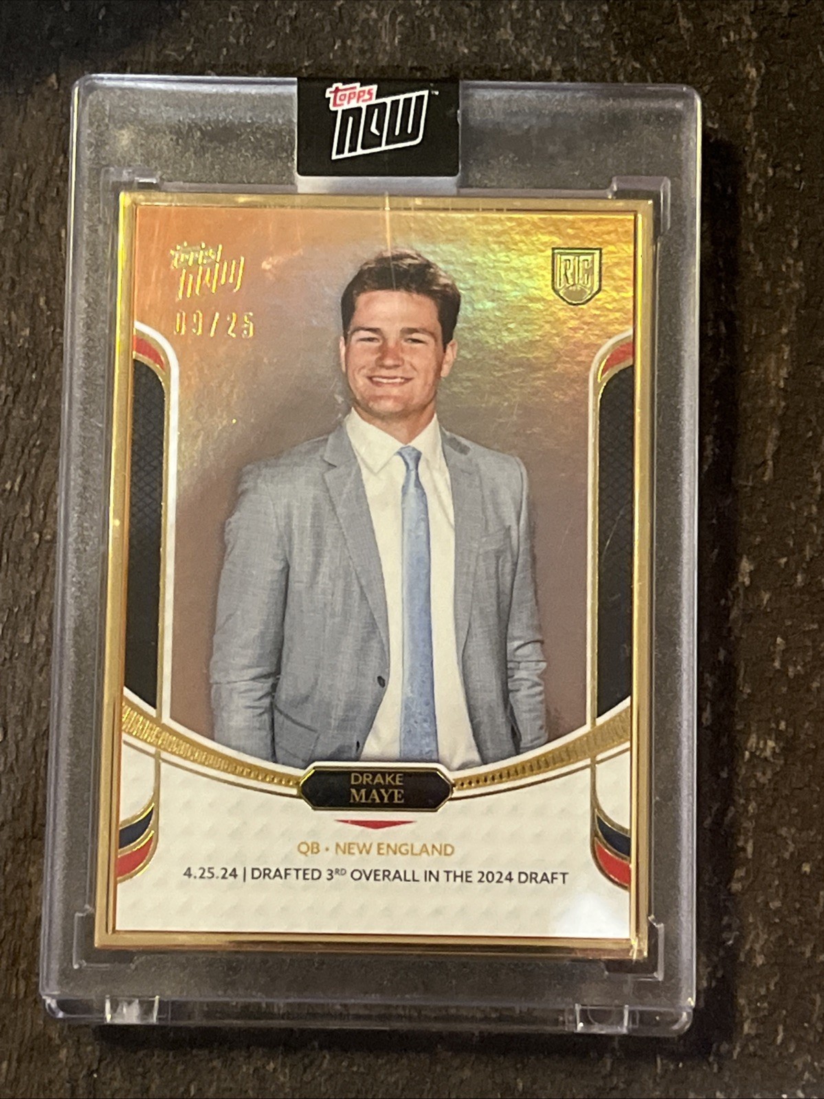 Drake Maye Topps Now Rookie Campaign #11 Orange