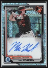 2024 Bowman Mega Box Mac Horvath Prospect Auto Mojo #BMA-MH Baltimore Orioles