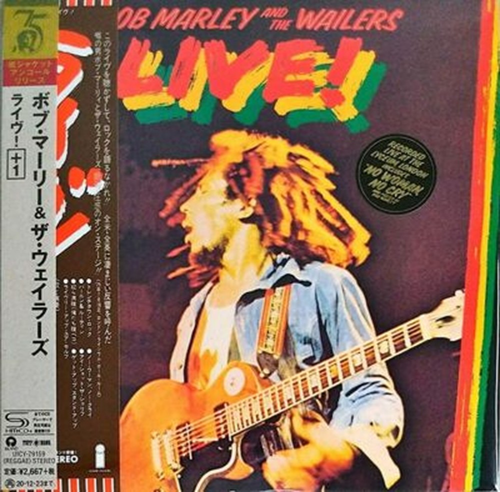 BOB MARLEY & THE WAILERS-LIVE!-JAPAN Paper Sleeve SHM-CD Ltd/Ed