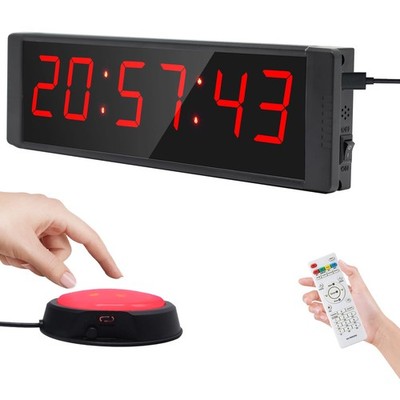 Gym Timer Clock for Home Gym, Coundown Time with Start/Stop Button, Interval Tim...