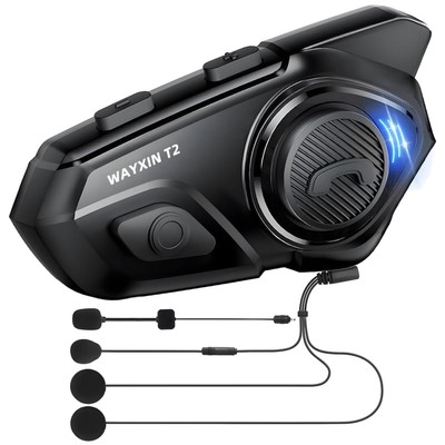 Motorrad Headset Bluetooth Helm Kommunikationssystem 300m Reichweite