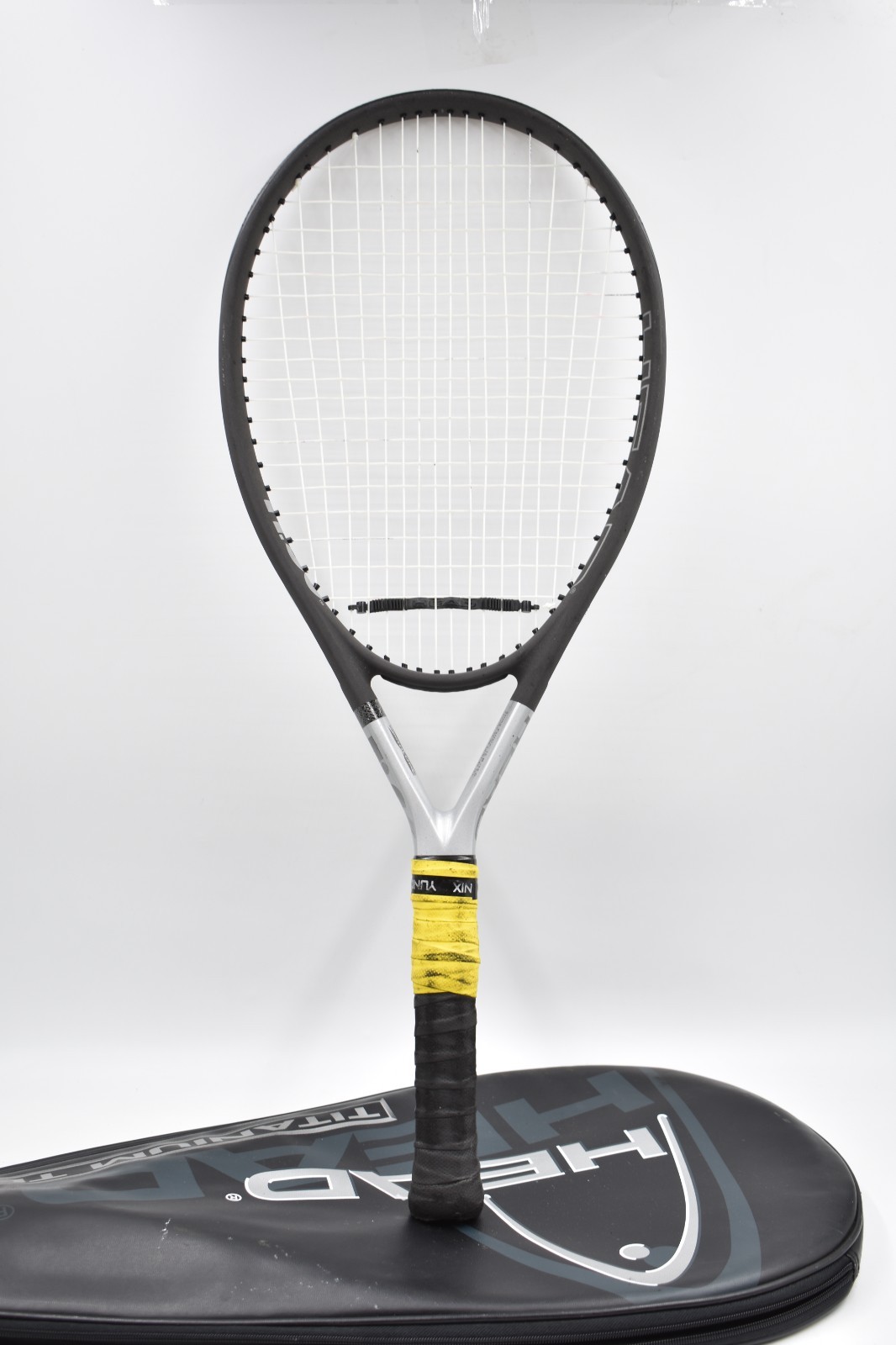 HEAD Ti.S6 Titanium Tennis Racquet 4 3/8 Black Silver With C