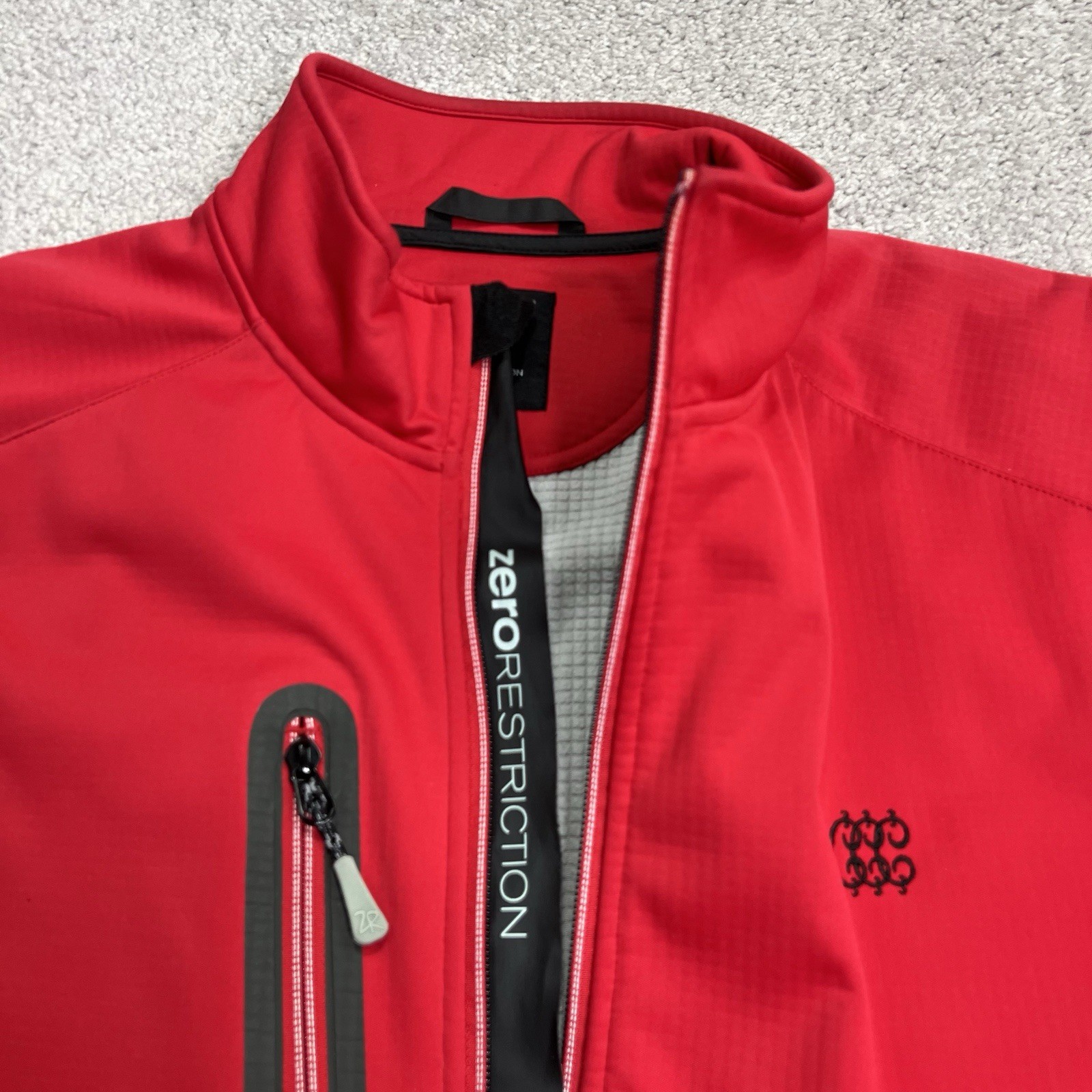Zero Restriction Jacket Men Large Red SoftShell F… - image 10