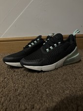 Nike Air Max 270 Women’s trainers Black White Mint 5.5 In Outstanding Condition