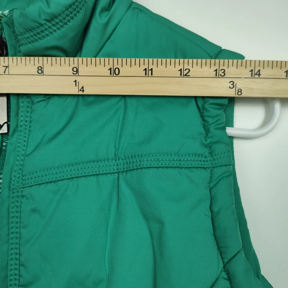 Chaleco acolchado Vanity cremallera completa, mujer talla M, verde, sin mangas Foto 2 de 4