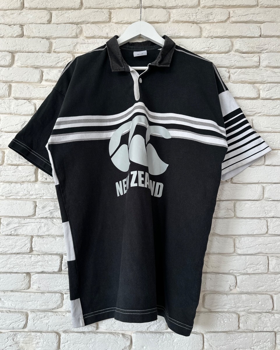 Vintage New Zealand All Blacks Canterbury Rugby Team Shirt Jersey