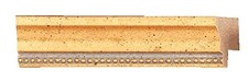 Picture Frame Moulding Wood 18Ft Bundle - Traditional Gold Finish - 0.5" Width