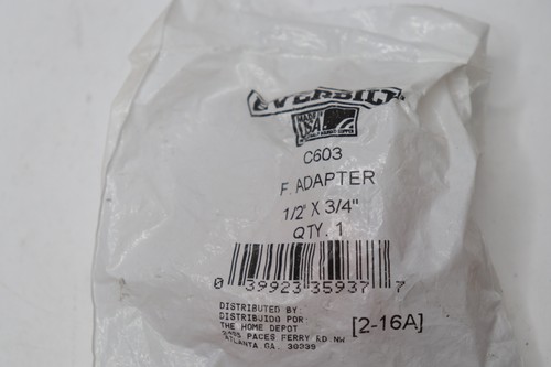 Everbilt Pressure Cup x FIPT Female Adapter Copper 1/2" x 3/4" C603
