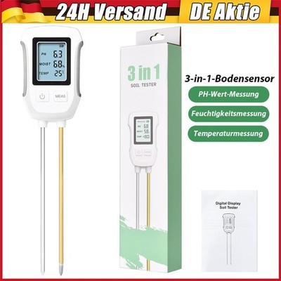 Garden 3 in 1 Soil Tester pH Moisture Temperature Garden Planting Humidity Meter