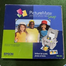 EPSON PictureMate PM240 Personal Photo Lab Snap Printer Digital Portable InkJet