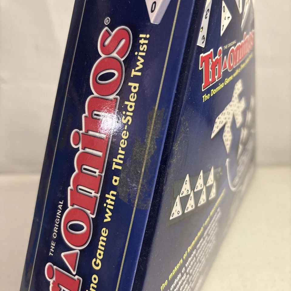 Tri-Ominos (2015, Pressman) 3-Sided Domino Game Brand New Sticker Residue - Image 3 of 4