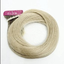 Glam Seamless 20 Tape In Hair Extension Rooted Platinum Blonde 1001 10 Pack