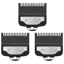 Clipper Guard Replacement Set - Compatible with 1/2  1/16" Metal Hair Guards 3