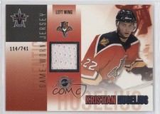 2002-03 Pacific Vanguard Game-Worn Jerseys 114/741 Kristian Huselius #21 0jd0