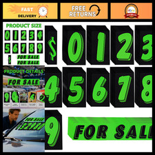 Large Chartreuse Vinyl Number Stickers For Cars - 144 Pcs Windshield Pricing Tag Large Chartreuse Vinyl Number Stickers For Cars - 144 Pcs Windshield Pricing Tag