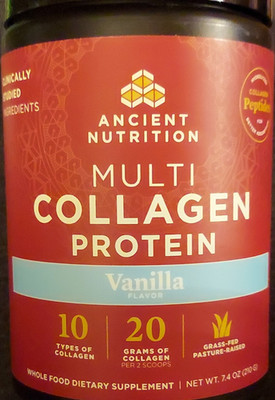 Ancient Nutrition Multi Collagen Protein Vanilla Powder 7.4oz