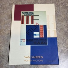 Van Sabben 11th Poster Auction Catalog 1997 + Results List Piet Zwart Annotated