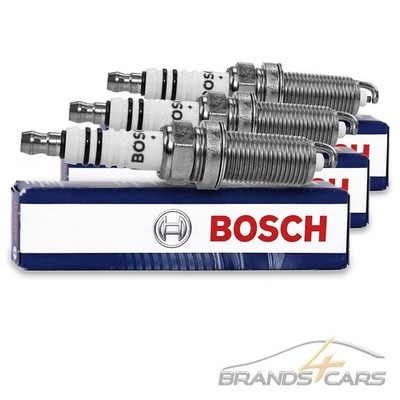 3x BOSCH ZÜNDKERZE ZÜNDKERZEN FR8SC+ FÜR CITROEN C1 1.0 05-14