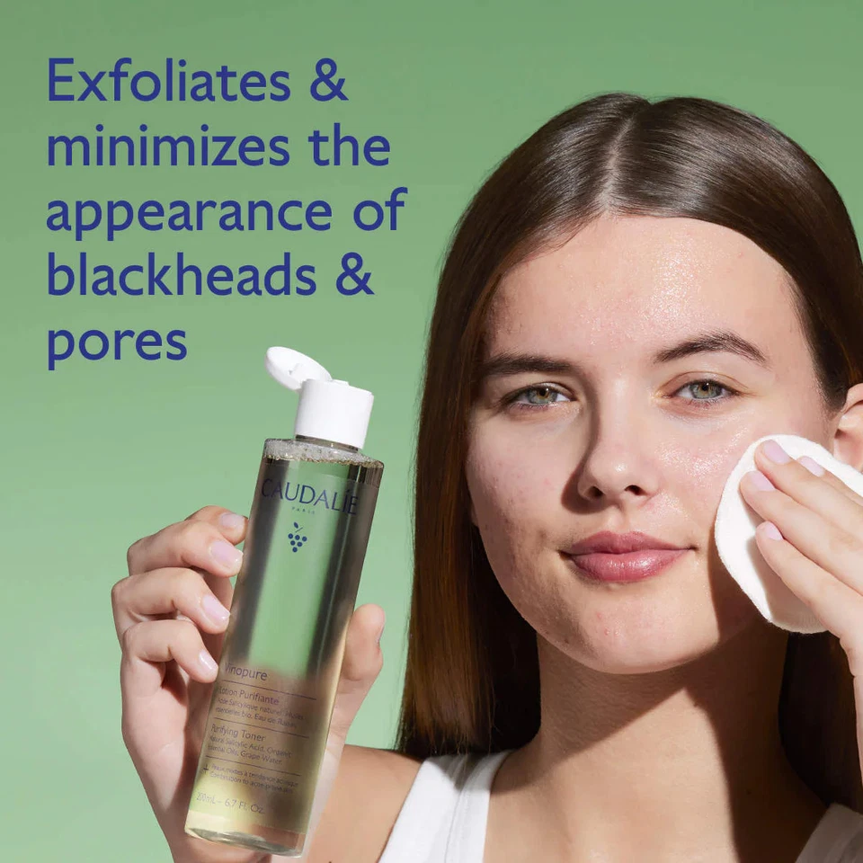 Tónico minimizador de poros ácido salicílico Caudalie Vinopure, 6,7 oz Foto 2 de 4