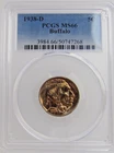 1938-D PCGS MS66 BUFFALO NICKEL 5C GOLDEN TONED BEAUTY