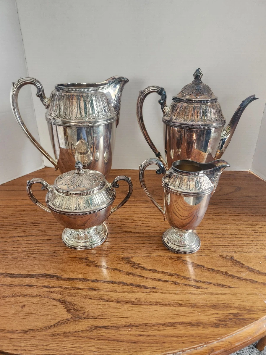 25+ 1847 Rogers Bros Antique US Silver-Plated Teapots, Coffee Pots