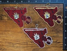 Menawngihella Lodge 550 Endowment Gold Silver Bronze X8 X9 X10 OA Patch Set /100