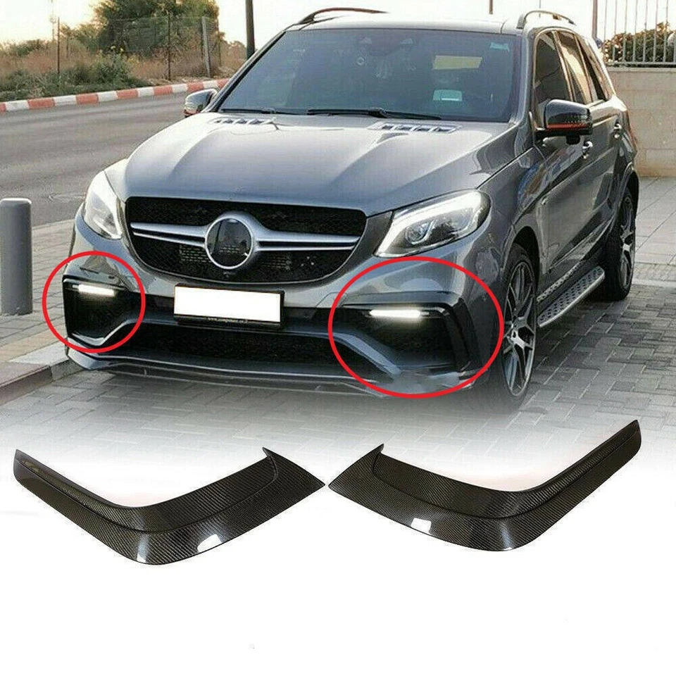 Разветвитель переднего бампера из углеродного волокна плавники Canard для Mercedes-Benz C292 GLE63 AMG - Изображение 2 из 4