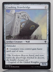 Crashing Drawbridge #217 Throne of Eldraine MTG Common