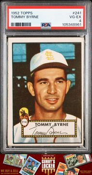 1952 Topps #241 Tommy Byrne PSA 4