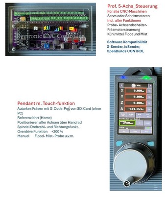 5 Achsen Devtronic 32-Bit CNC Controller V2 grblHAL und SmartPendant MPG Bundle