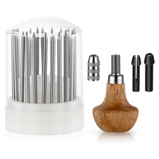 Setting Tools, 24Pcs Beading Tools Beader Set for Stone Setting Graver Jewelry E