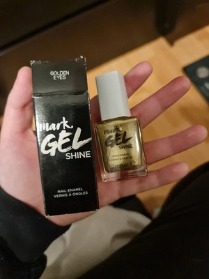 Brandneu mit Etikett Mark Gel Glanz Gold glitzernder Nagellack (goldene Augen)