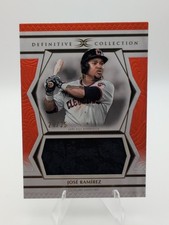 2025 Topps Definitive Jose Ramirez Jumbo Patch Relic 21/25 Cleveland Guardians