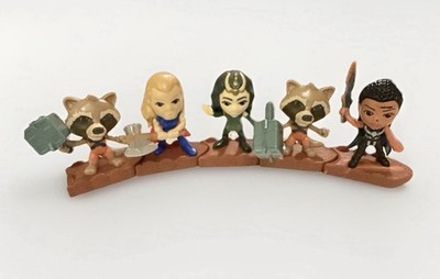 Marvel Thor Love & Thunder McDonald s Happy Meal Toys Lot 5 Rocket Korg Valkyrie