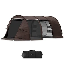 FIELDOOR Tunnel Tent 620 with 1 inner tent 2 rooms 2 layer structure 4 people