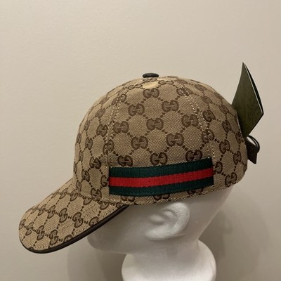 Gucci GG Monogram Web Canvas Hat Men s  medium 