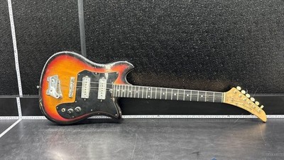 Harmony 57-1401 Vintage Electric Guitar 6-String Sunburst Offset Body
