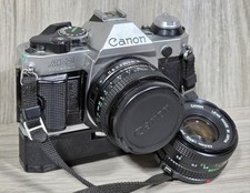 Canon AE-1 Program 35mm Film Camera with 50mm f/1.8 Lens