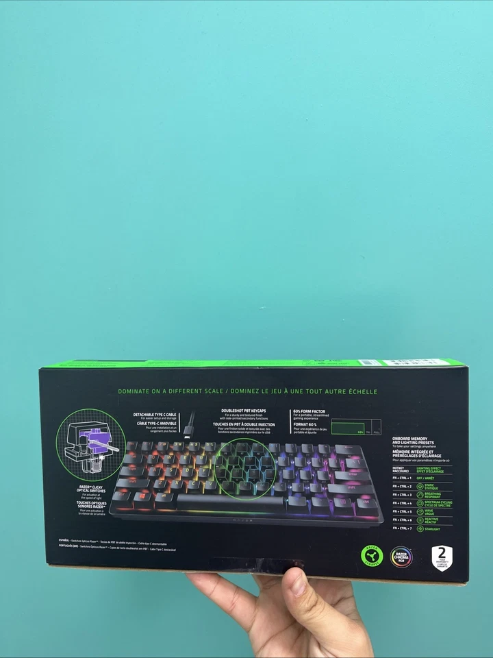 Razer Huntsman Mini 60% Linear Optical Esports Keyboard | NEW IN BOX - Image 4 of 4