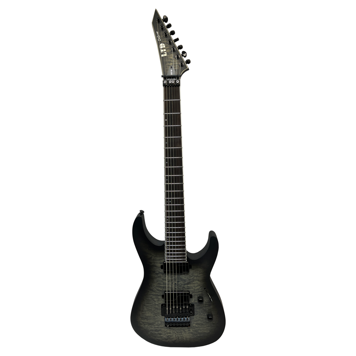 ESP LTD M-1007BQM 7-String Guitar -Charcoal Burst Satin - C-Stock 