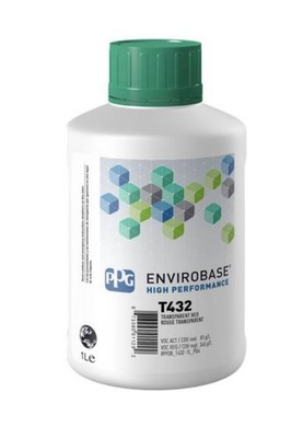 T432 PPG Envirobase 1 Liter Transparent Red Paint Tint/Toner Free Shipping!