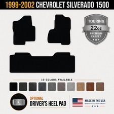 Avery Touring Front Rear Runner Floor Mats For 1999-2002 Silverado 1500 1mi