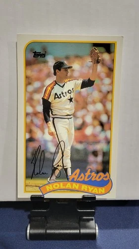 1989 Topps LJN Baseball Talk Nolan Ryan #70 Houston Astros * HOF *