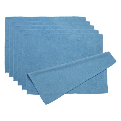 6Pcs 11,81''x15,75'' Mikrofasertuch für Brillenreinigung Dunkelblau