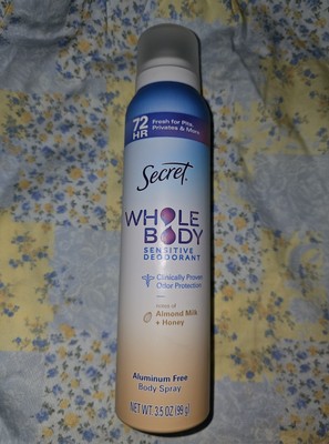 Secret Whole Body Sensitive Deodorant  - Almond Milk & Honey