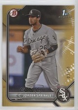 2022 Bowman Draft Gold 7/50 Jordan Sprinkle #BD-183 0ol8