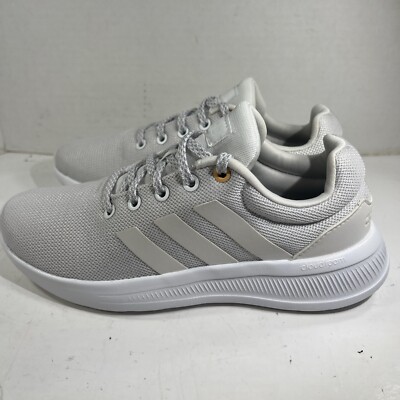 Adidas Mens Cloudfoam White Lite Racer Running Training Shoe