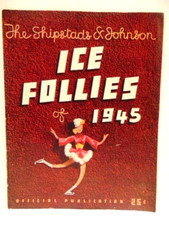 old 1945 Shipstads Johnson Ice Follies Official Promotional Publication
