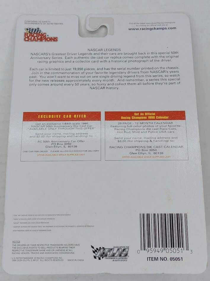 Coche diecast John Sears de Racing Champions Foto 3 de 3